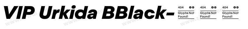 VIP Urkida BBlack字体转换